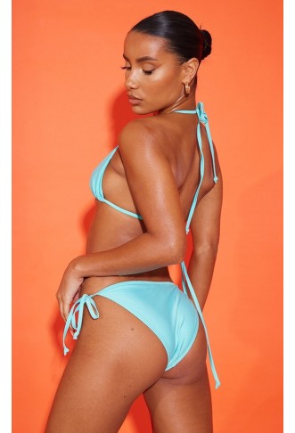 Multi Purple And Blue 2 Pack Triangle Bikini Set