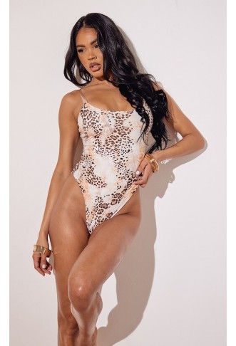 Cream abstract leopard...