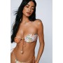 Paisley Mix Bandeau Trim Bikini Set