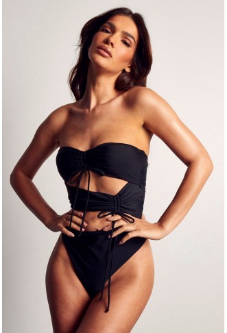Ruched Cut Out Detail Swimsuit