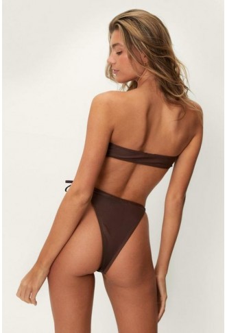 Halter Neck High Leg Bikini Set