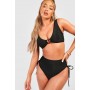 O-ring Ruched Bikini Set