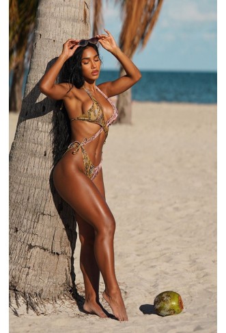 Brown Double Animal Print...