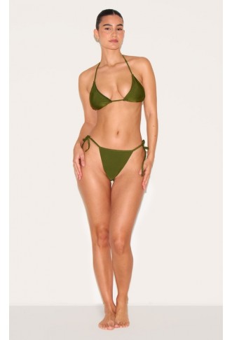 Olive  Triangle Bikini Set