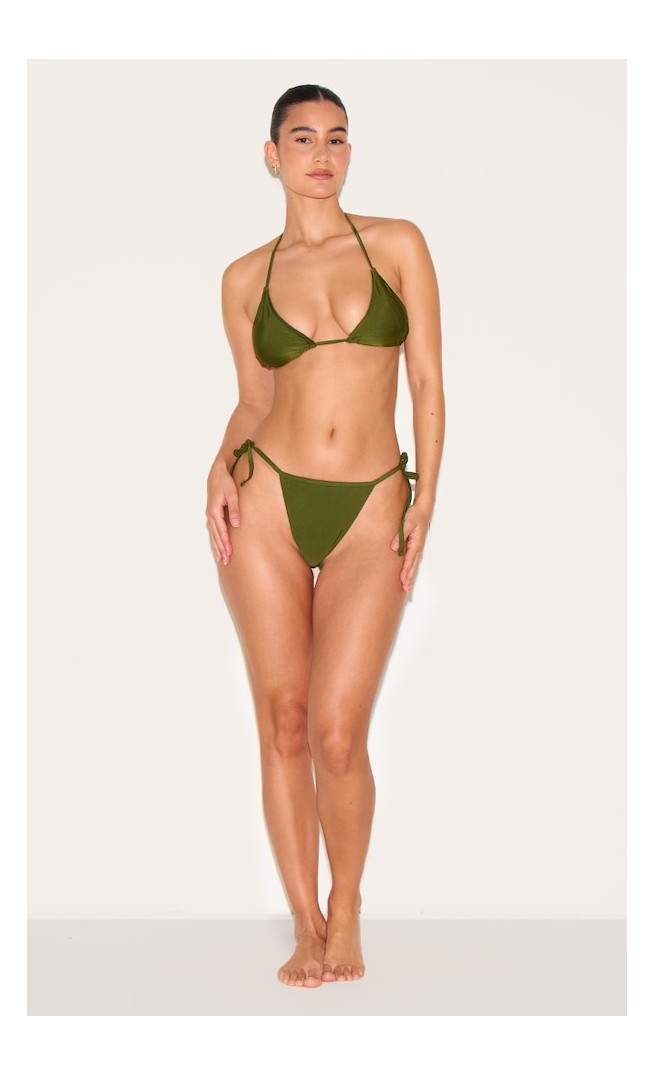 Olive  Triangle Bikini Set