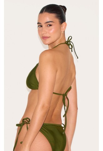 Olive  Triangle Bikini Set