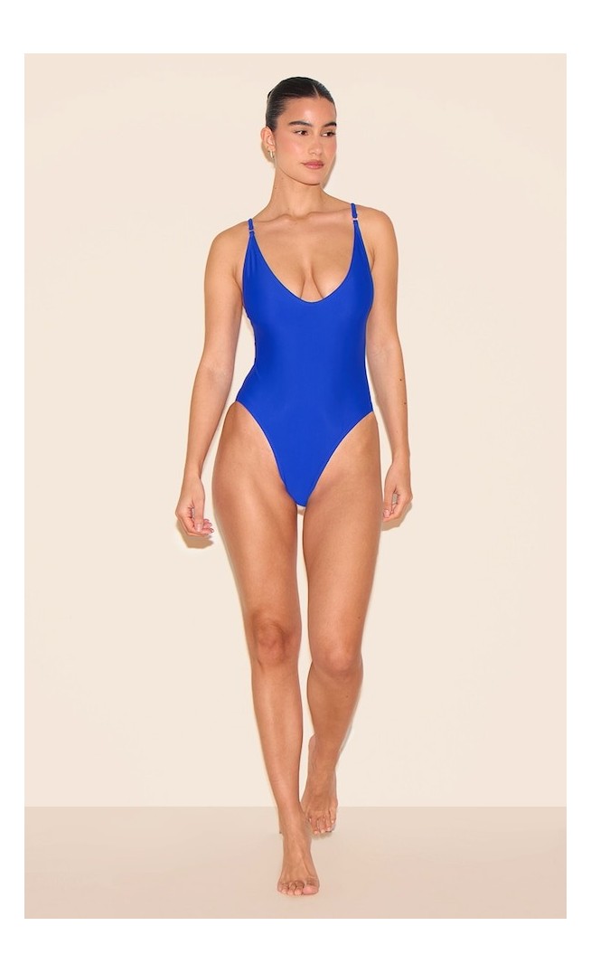 Cobalt Low Scoop Basic Swimsuit