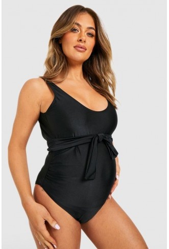 Maternity Tie Waist Swimsuit