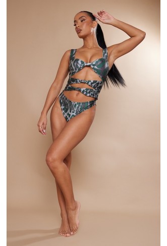 Green Animal Print Cut Out...