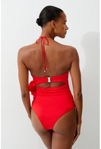 Rosette Cut Out Detail Swimsuit