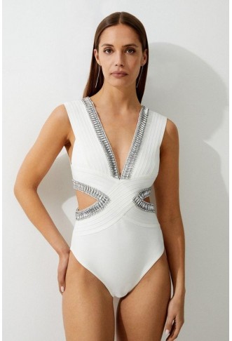 Bandage Embellished Trim...