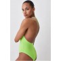 One Shoulder Chain Strap Swimsuit