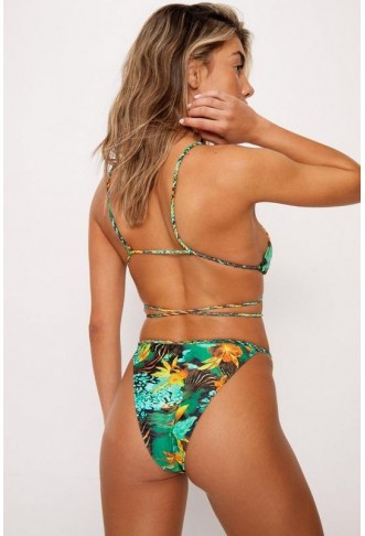 Hawaiian Rope Strappy Triangle Bikini Set