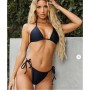 Multi Stone And Black 2 Pack Triangle Bikini Set