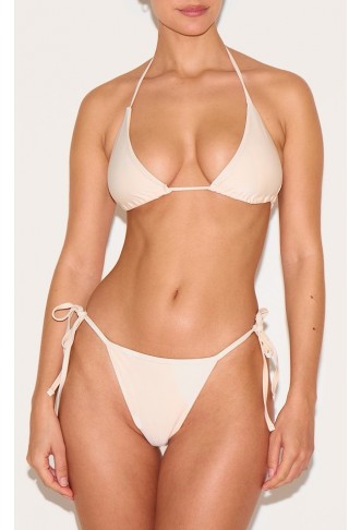 Cream  Triangle Bikini Set