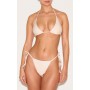 Cream  Triangle Bikini Set