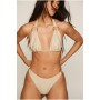 Zig Zag Texture Ring Triangle Bikini Set