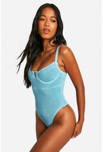 Crinkle Underwired Swimsuit