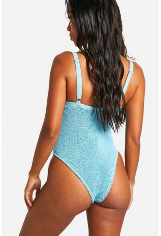 Crinkle Underwired Swimsuit