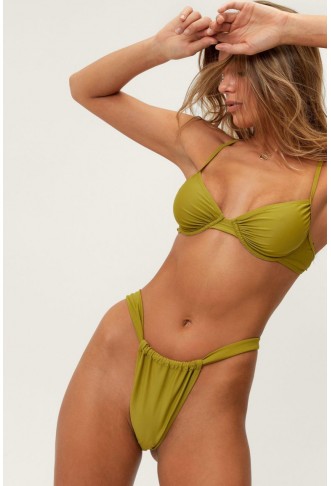 Recycled Ruched Underwired Bikini Set