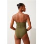 Wrap Front Belted Swimsuit