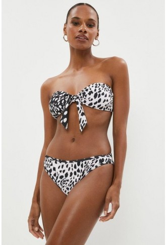 Bunny Tie Mixed Print Bikini