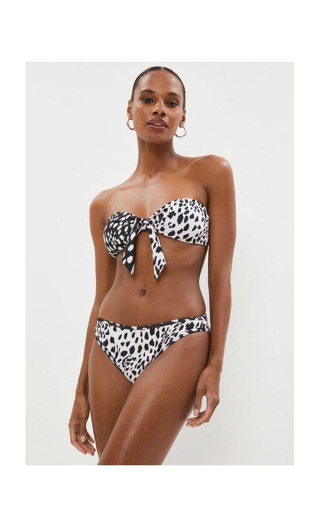 Bunny Tie Mixed Print Bikini