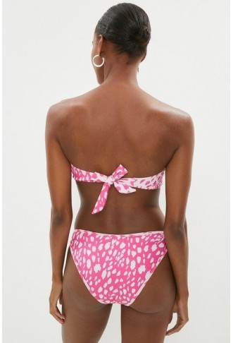 Bunny Tie Mixed Print Bikini