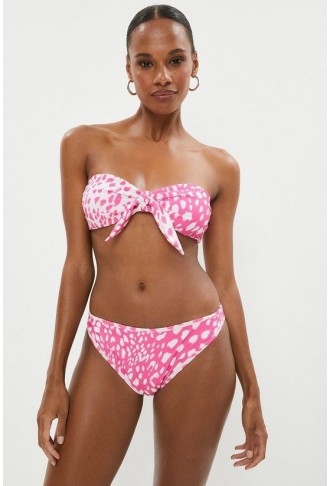 Bunny Tie Mixed Print Bikini