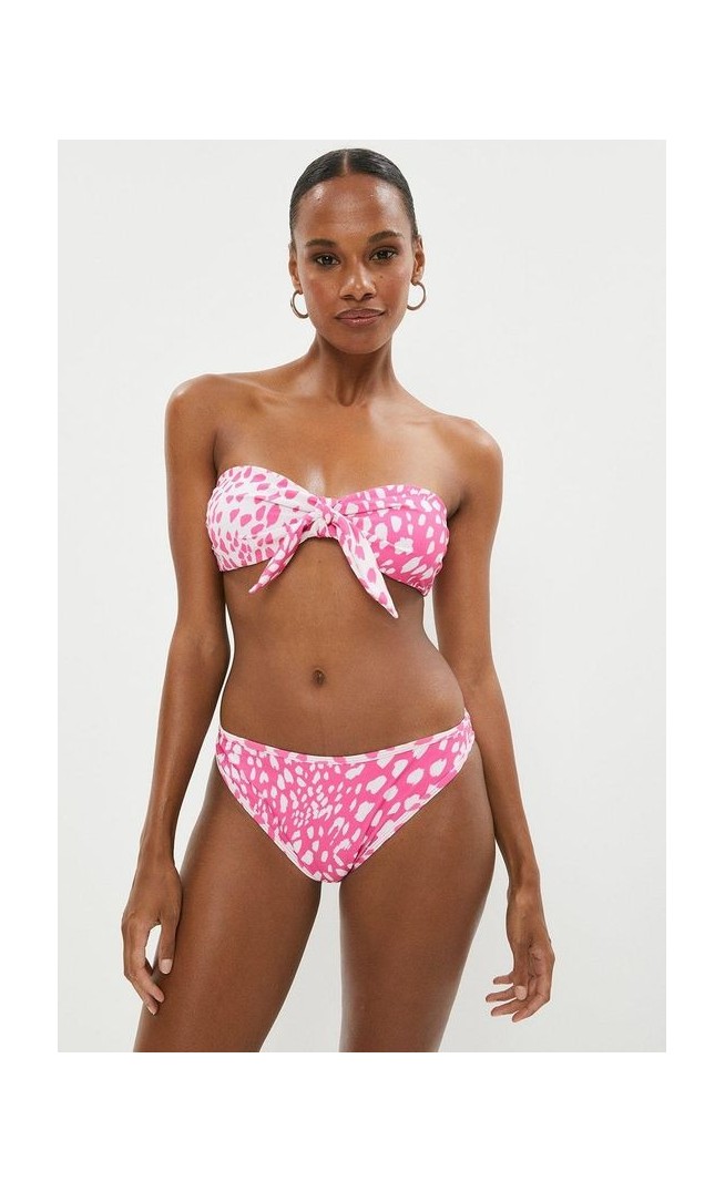 Bunny Tie Mixed Print Bikini