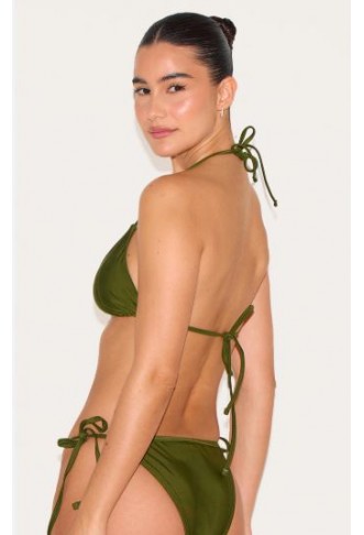 Olive Triangle Bikini Set