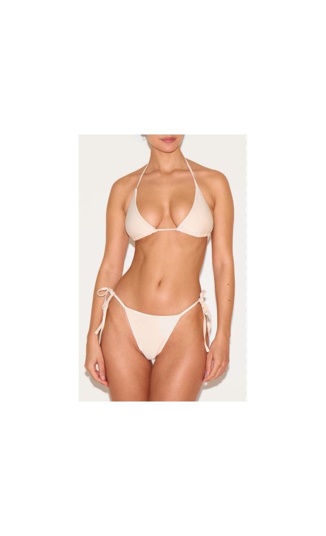 Cream  Triangle Bikini Set