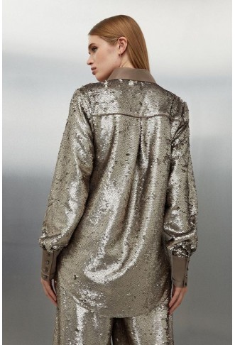Sequin Woven Shirt