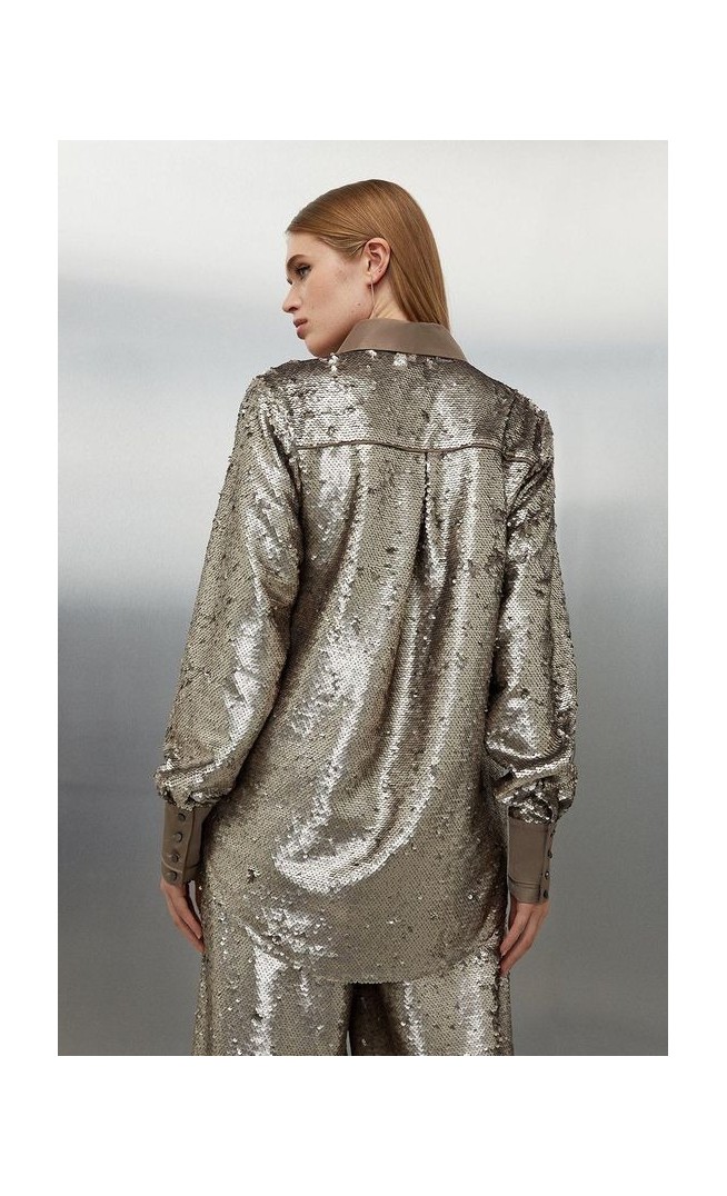 Sequin Woven Shirt