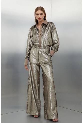 Sequin Woven Shirt