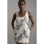 Satin Sequin And Embroidery Woven Mini Dress