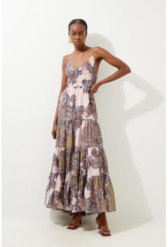 Printed Paisley Maxi Cotton...