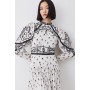 Embroidered Cornelli Tape Woven Dress