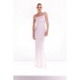 Ooto Viscose Satin Draped Strappy Woven Maxi