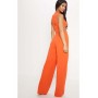 Orange Crepe Cut Out Jumpsuit