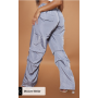 SHAPE CHARCOAL SHELL V WAISTBAND RUCHED JOGGERS