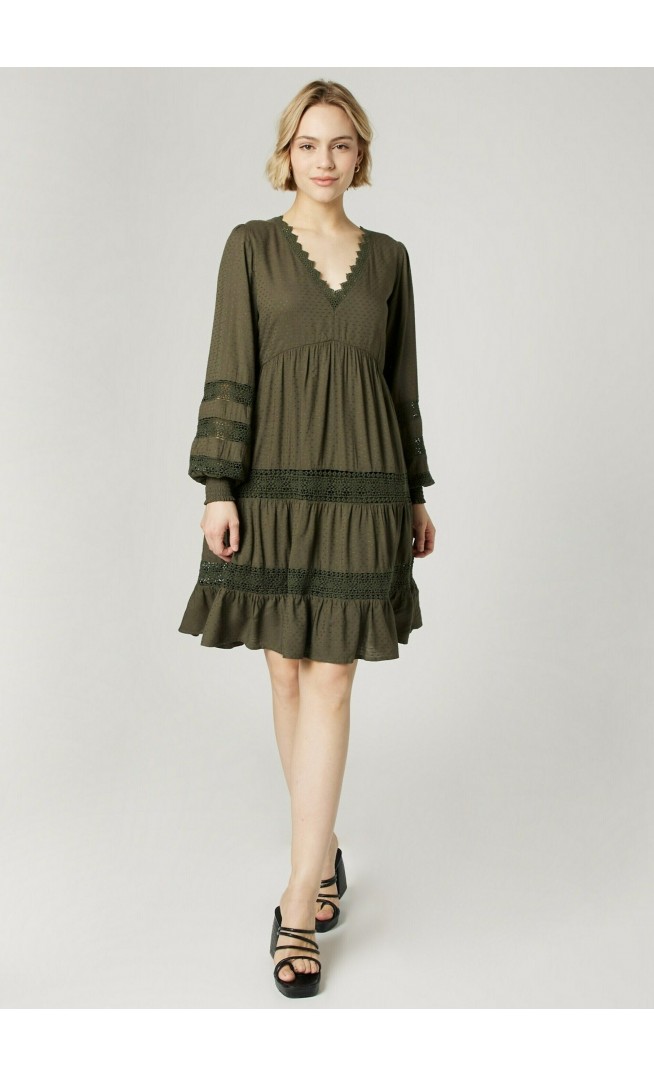 PAULINA - Day dress - grün