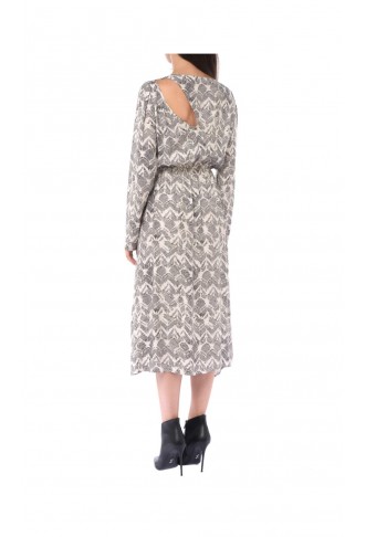 Patrizia Pepe women's long dress with cut out pattern