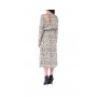 Patrizia Pepe women's long dress with cut out pattern