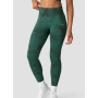 Define Seamless Tie Dye Tights Hunter Green