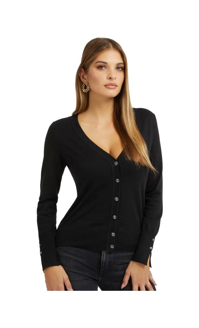 'ZENA' KNITTED CARDIGAN WOMEN W2YR33Z2V62-JBLK
