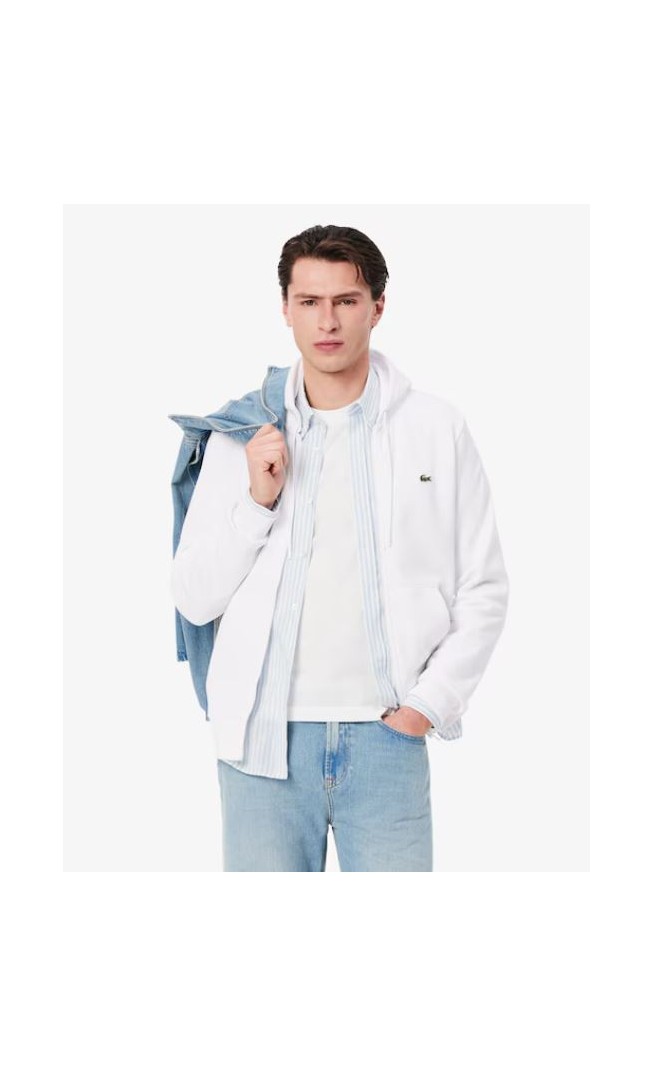 Fleece zip-up hoodie