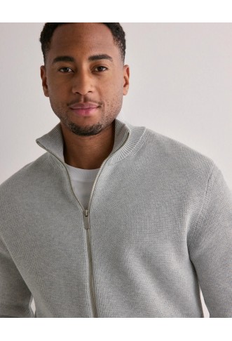 SLHDANE LS KNIT STRUCTURE FULL ZIP