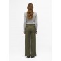 OBJLISA WIDE - Trousers - ivy green
