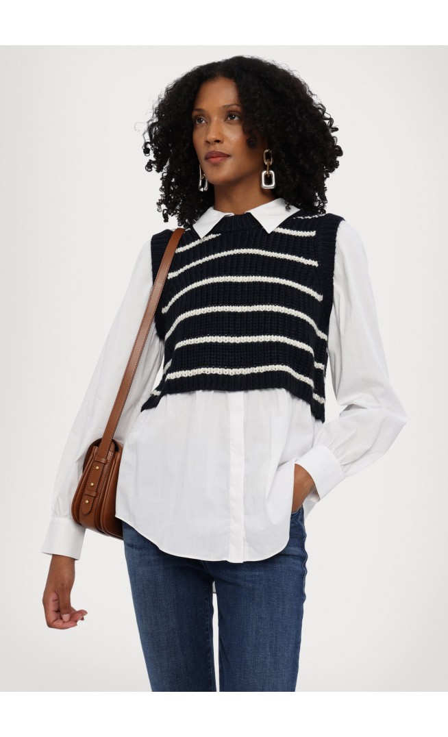 STRIPED MARA PRESTYLED SHAKER - Jumper